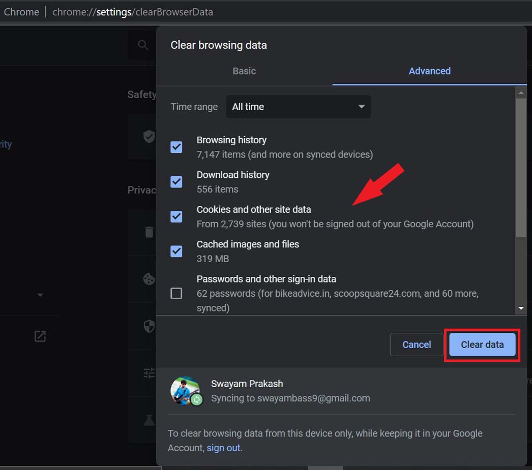 clear-browsing-data-on-Chrome