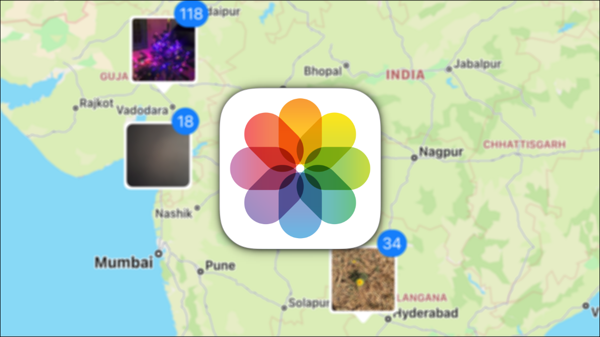 iPhone-Photos-app-logo-on-top-geotagged-map