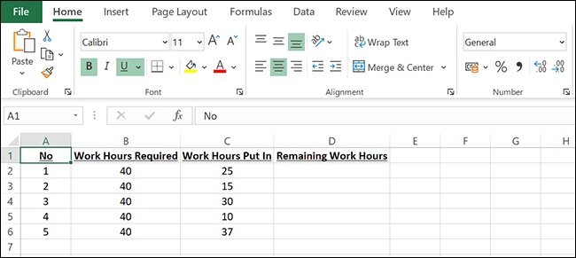 1-subtraction-spreadsheet