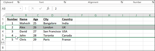 如何在 Microsoft Excel 中移动列和行 如何在 Microsoft Excel 中移动列和行