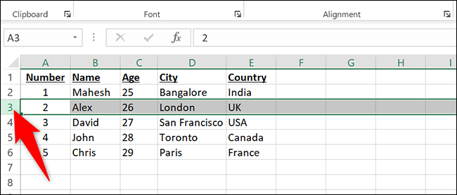 如何在 Microsoft Excel 中移动列和行 如何在 Microsoft Excel 中移动列和行