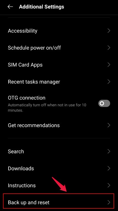 Back-Up-and-Reset