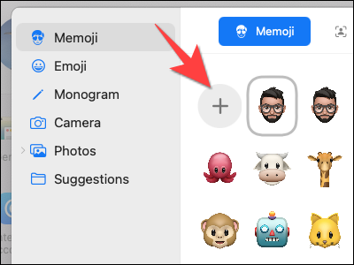 Click-on-plus-icon-to-create-a-new-memoji