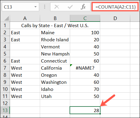 CountAResult-ExcelCountCells