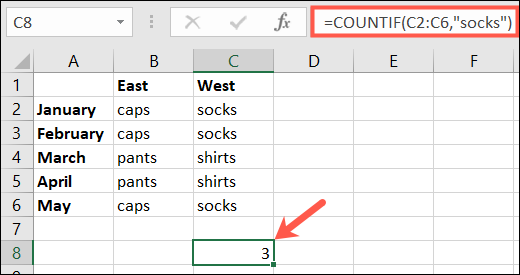 CountIfResultText-ExcelCountCells