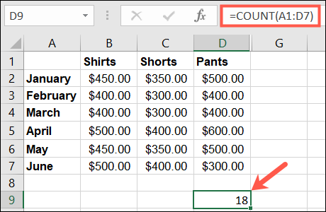 CountResult-ExcelCountCells