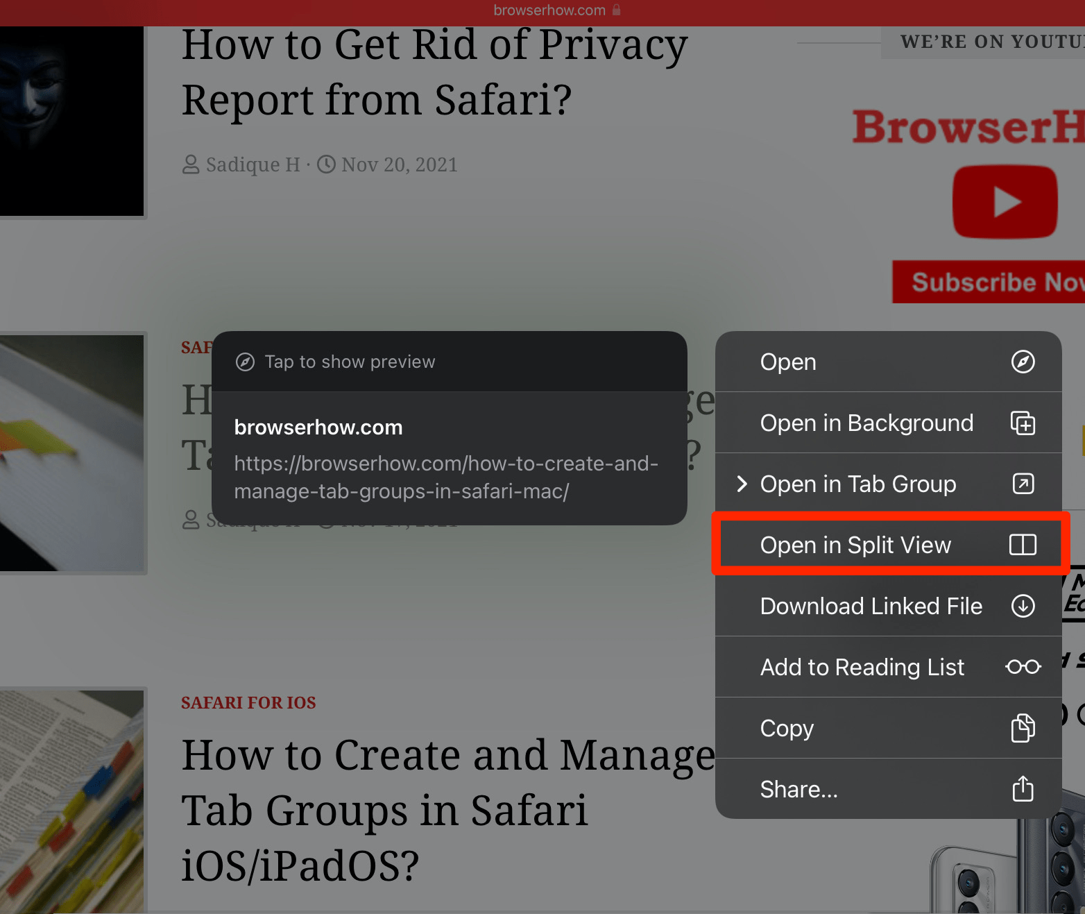 如何在 iPad Safari 中启动和关闭分屏? 如何在 iPad Safari 中启动和关闭分屏?