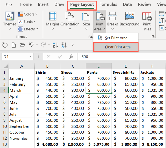 如何在 Microsoft Excel 中设置打印区域