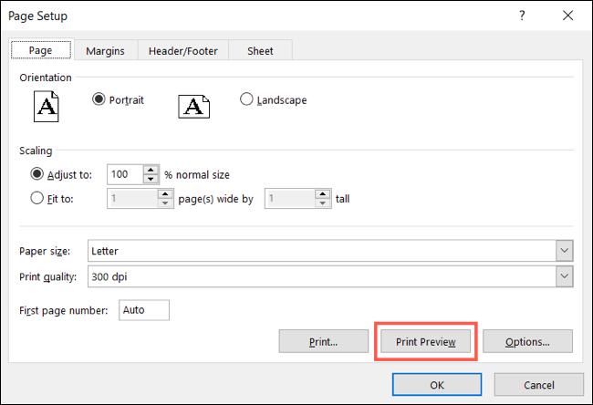 PageSetupPrintPreview-ExcelPrintArea