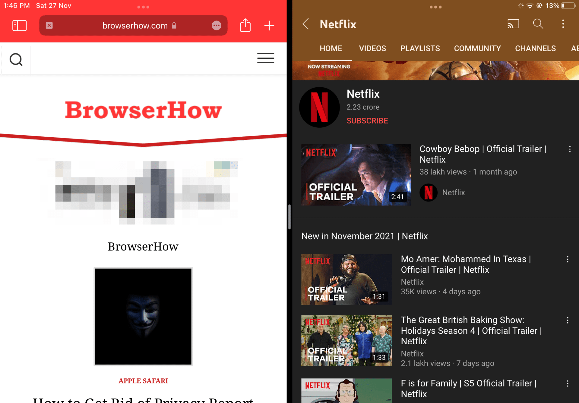 如何在 iPad Safari 中启动和关闭分屏? 如何在 iPad Safari 中启动和关闭分屏?