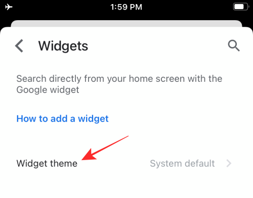 如何在 iPhone iPad 上更改 Google Widget 主题