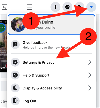 click-on-the-drop-down-arrow-and-select-settings-privacy