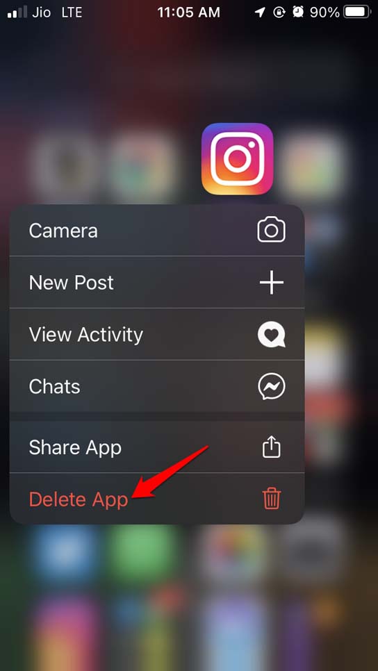 delete-Instagram-app-iPhone