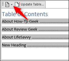 drop-down-arrow-for-removing-the-table-of-contents-menu