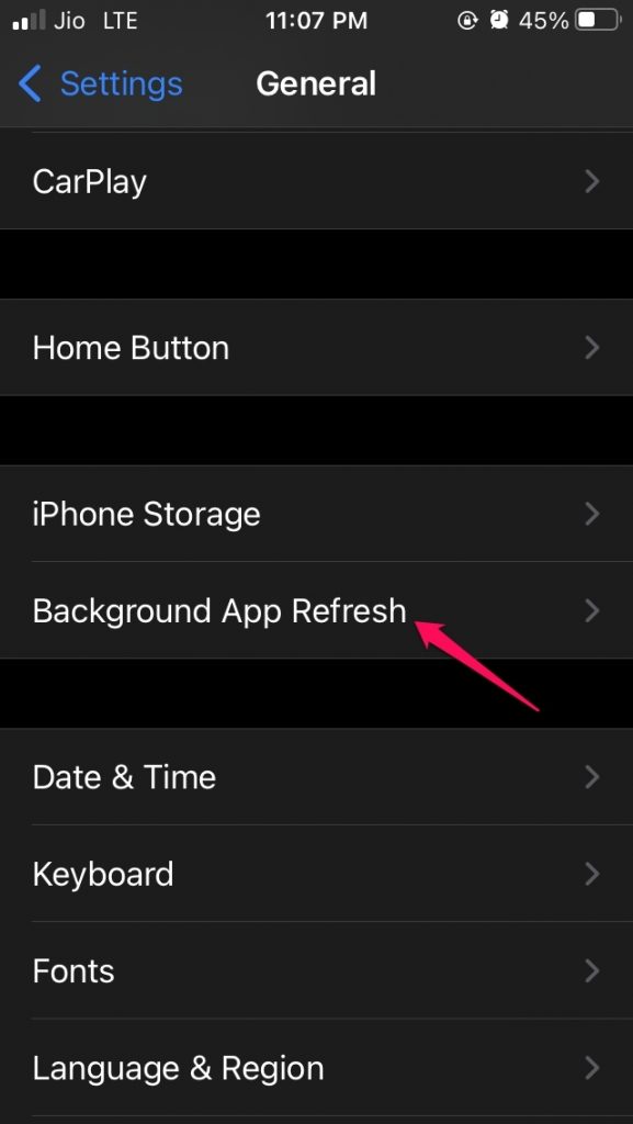 open-background-app-refresh-iOS