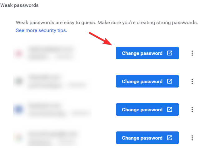 如何在 Chrome 上查找弱密码并轻松更改它们