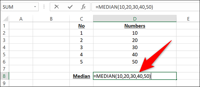 如何在 Microsoft Excel 中计算中位数