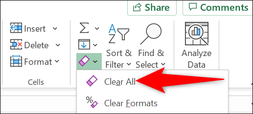 如何在 Microsoft Excel 中删除表格
