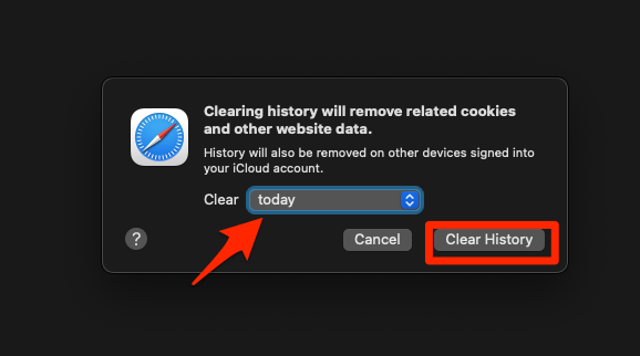 Clear_Browsing_History_of_Safari_for_date_range