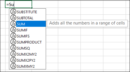 SumFunction-ExcelFunctionsFormulas