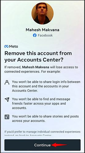 如何取消 Facebook 和 Instagram 的链接