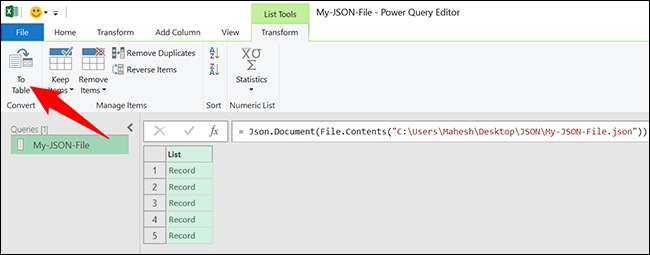 如何将 JSON 文件转换为 Microsoft Excel 如何将 JSON 文件转换为 Microsoft Excel