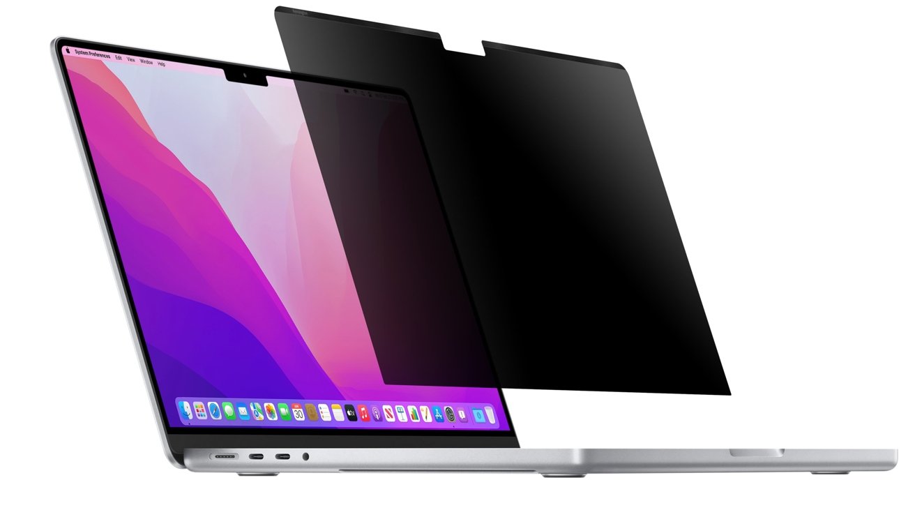 Kensington 的 MagPro Elite 磁性隐私屏幕可保护 14 英寸、16 英寸 MacBook Pro