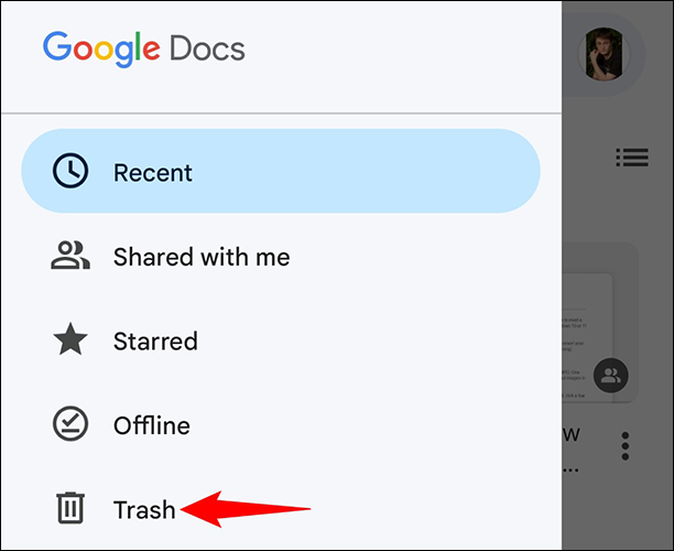 如何访问 Google 文档垃圾箱
