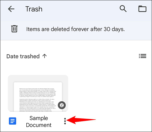 如何访问 Google 文档垃圾箱