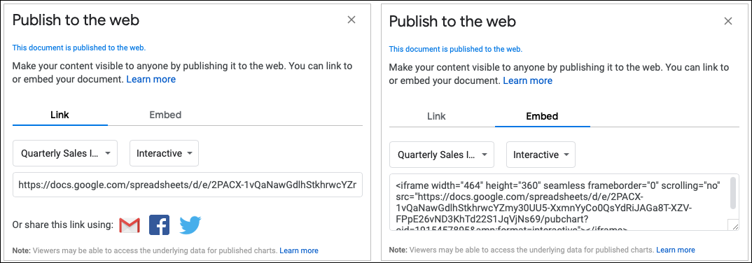如何从 Google 表格保存或发布图表 如何从 Google 表格保存或发布图表