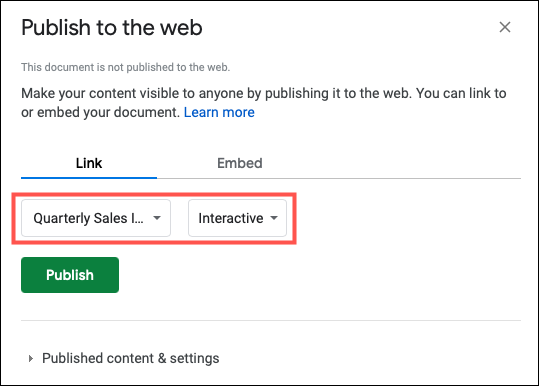 如何从 Google 表格保存或发布图表 如何从 Google 表格保存或发布图表