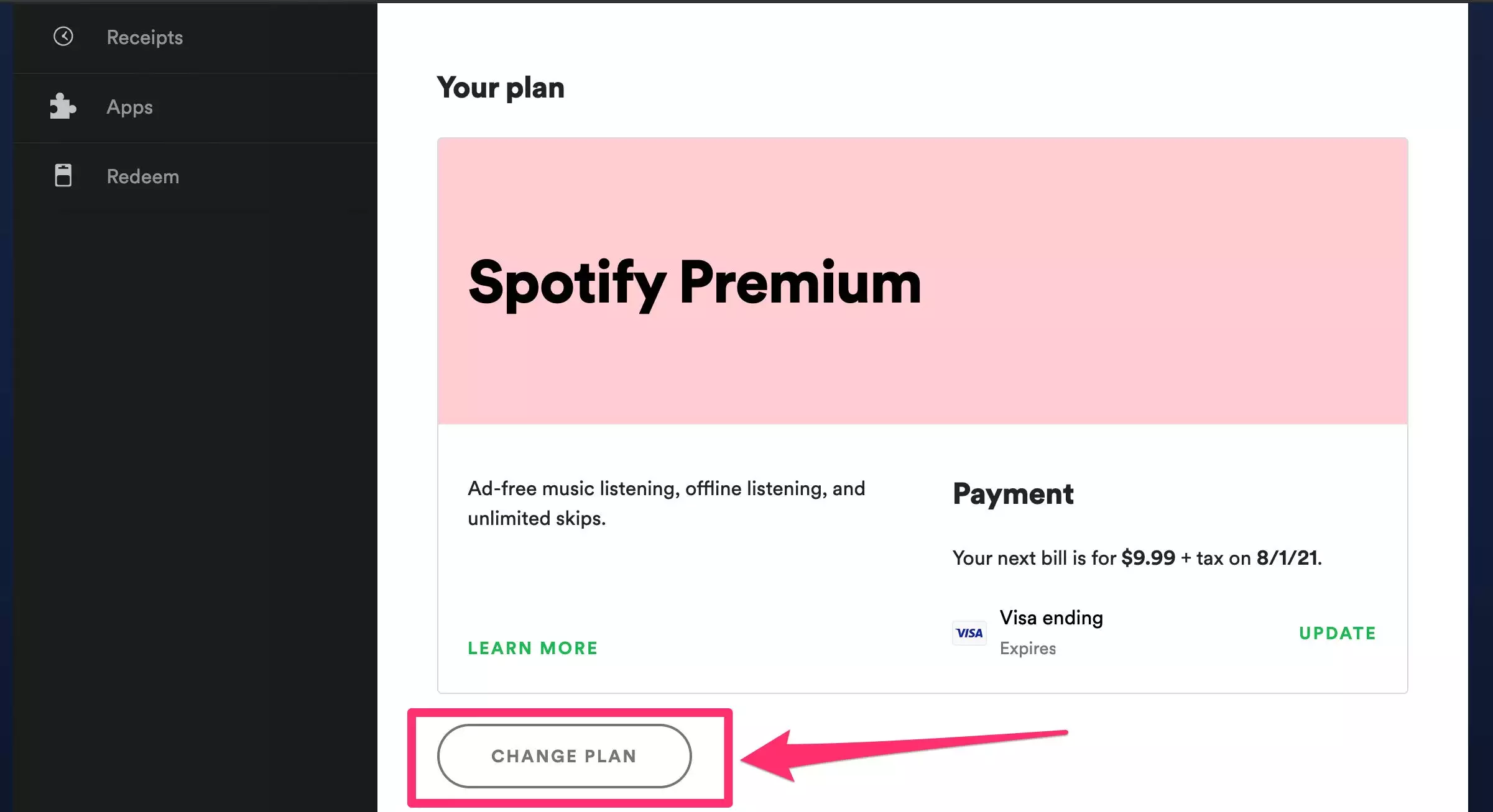 如何取消您的 Spotify Premium 订阅