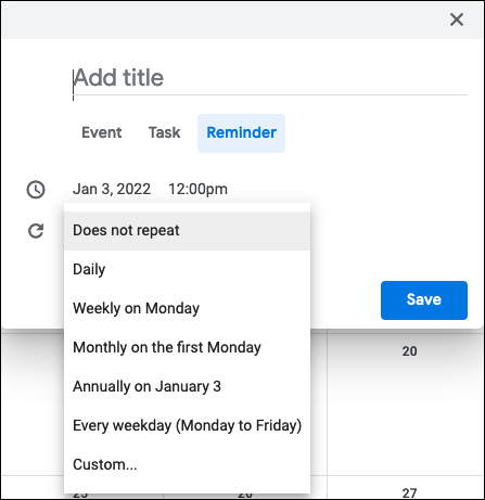 RepeatReminderWeb-GoogleCalendarTasksReminders