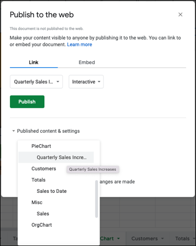 如何从 Google 表格保存或发布图表 如何从 Google 表格保存或发布图表