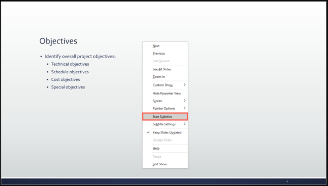 如何在 Microsoft PowerPoint 中设置和使用字幕 如何在 Microsoft PowerPoint 中设置和使用字幕