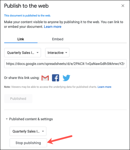 如何从 Google 表格保存或发布图表 如何从 Google 表格保存或发布图表