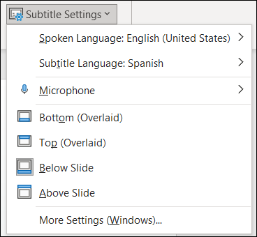 如何在 Microsoft PowerPoint 中设置和使用字幕 如何在 Microsoft PowerPoint 中设置和使用字幕