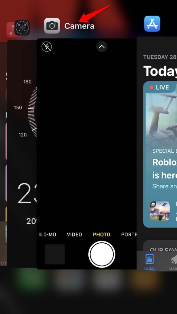 close-camera-app-from-iOS-app-switcher