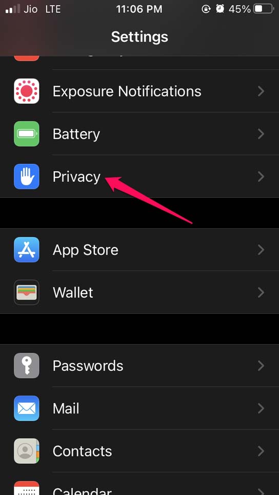open-privacy-settings
