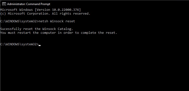 reset-winsock-catalog
