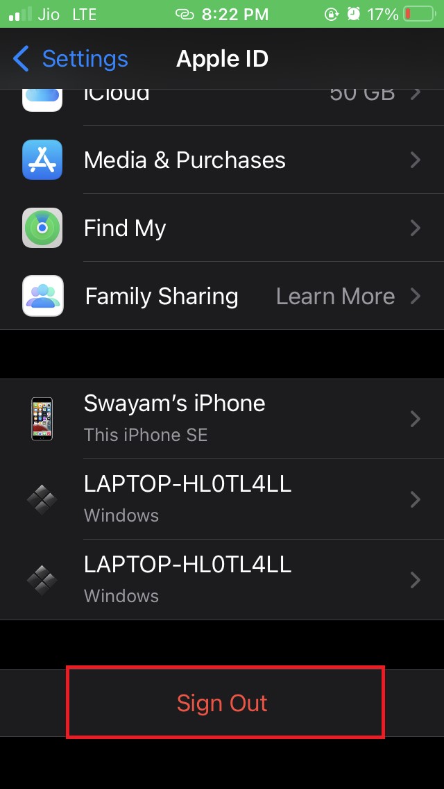 sign-out-of-Apple-ID