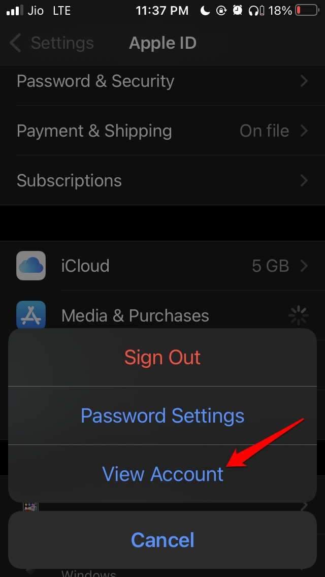view-account-apple-ID