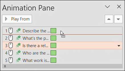 如何在 Microsoft PowerPoint 中重新排序动画 如何在 Microsoft PowerPoint 中重新排序动画