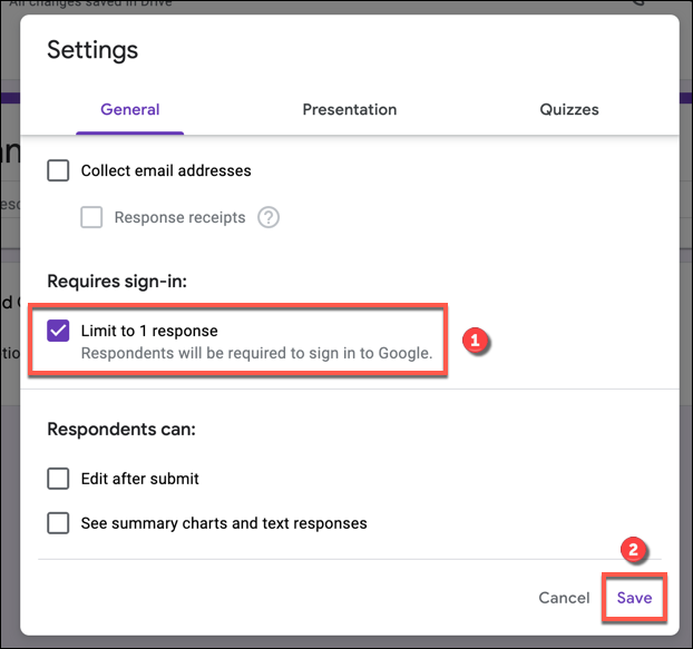 Google-Forms-Limit-One-Response-Option