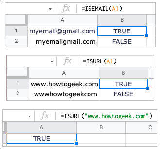 ISEMAILISURL-GoogleSheetsBasicFunctions
