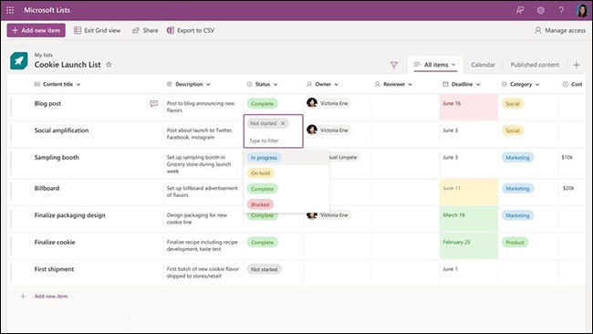 Microsoft Lists,一个新的任务管理器,如果你速度快,是免费的 Microsoft Lists,一个新的任务管理器,如果你速度快,是免费的