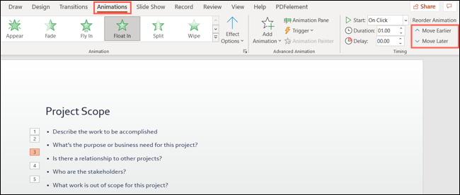 如何在 Microsoft PowerPoint 中重新排序动画 如何在 Microsoft PowerPoint 中重新排序动画