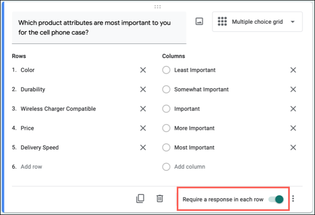 RequireResponsePerRow-GoogleSheetsRankQuestion