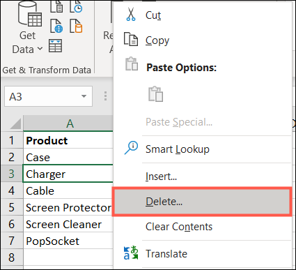 RightClickDelete-ExcelEditDropDownList