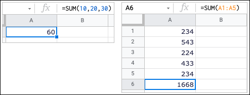 SUM-GoogleSheetsBasicFunctions